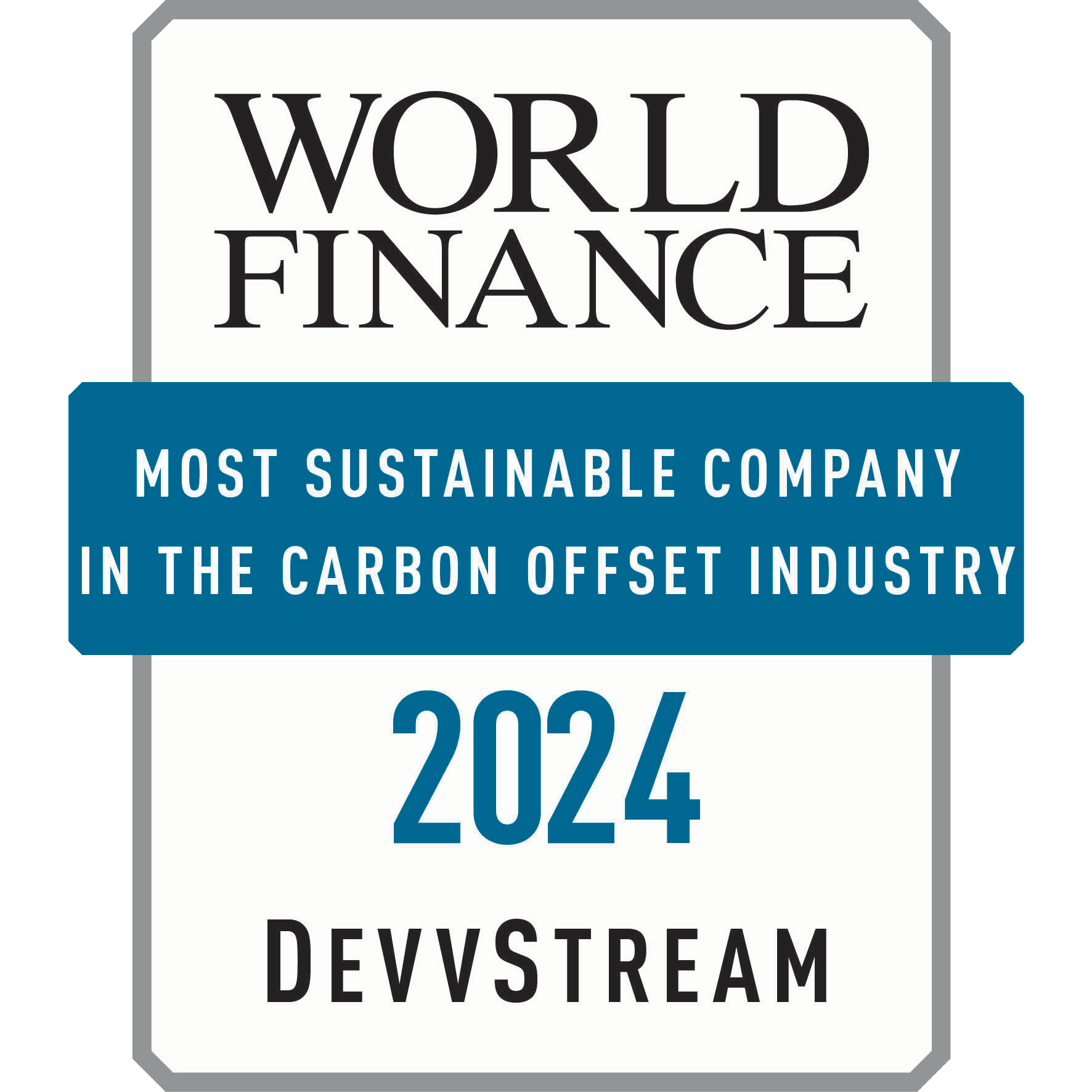 DevvStream 2024 World Finance Logo